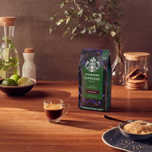 Café en grains Starbucks Dark Espresso Roast - Paquet de 450 g