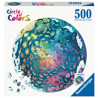 Puzzle rond 500 pièces Ravensburger Océan Circle of Colors
