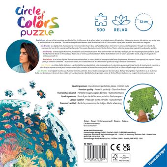 Puzzle rond 500 pièces Ravensburger Océan Circle of Colors