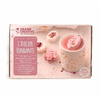 Poterie et moulage Graine Creative Kit Diy L'Atelier Fondants à Bougies Fleuries