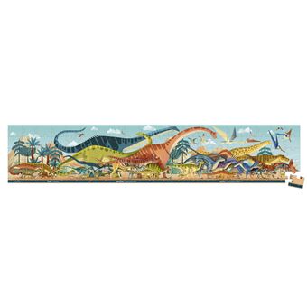 Puzzle 100 pièces Janod Panoramique Dino