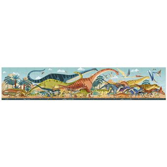 Puzzle 100 pièces Janod Panoramique Dino