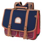 Cartable dos Oberthur Kickers Boy Rayures 38 cm Bleu et Rouge