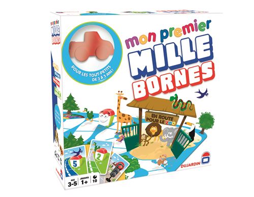 Duja Multicolore Jeu Classique Dujardin Mon 1Er Mille Bornes Tous Au Zoo