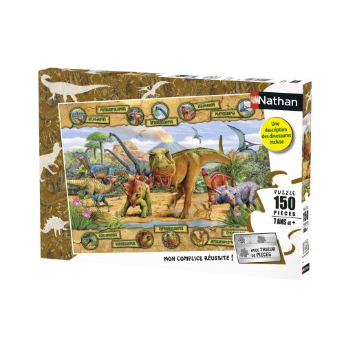 Ntha Puzzle 150 Pièces Nathan Les Espèces De Dinosaures
