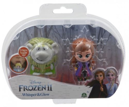 Pack 2 figurines lumineuses Disney Frozen La Reine des Neiges 2 Pabbie et Anna