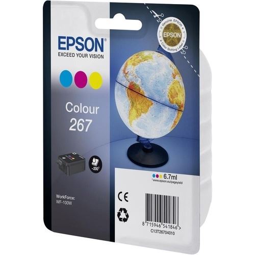 Epson 267 - 7 ml - jaune cyan magenta - original - cartouche d'encre - pour WorkForce WF-100W