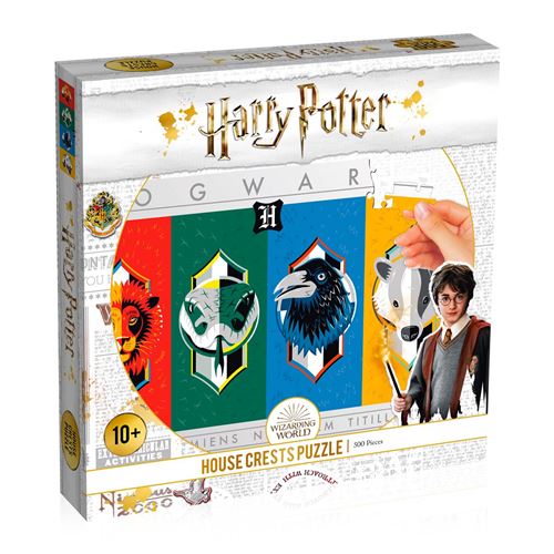 Puzzle Winning Moves Harry Potter House Crests 500 pièces