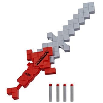 Jeu de tir Nerf Minecraft épée Heartstealer 4 fléchettes en mousse Nerf Elite lame en mousse lance-fléchette