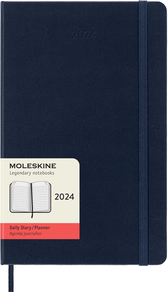 Agenda civil journalier Moleskine 2024 12 mois Grand Format