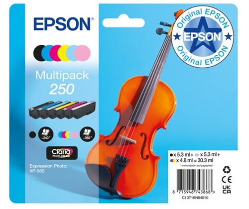 PACK 6 250CMYNLCLM VIOLON ALARME - vue 1