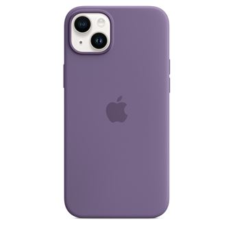 Apple - Coque de protection pour téléphone portable - compatibilité avec MagSafe - silicone - iris - pour iPhone 14 Plus