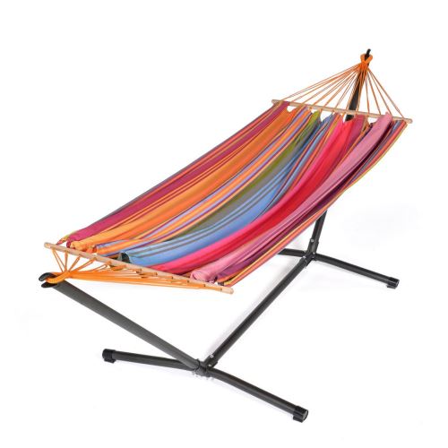 Hamac coloré et son support
