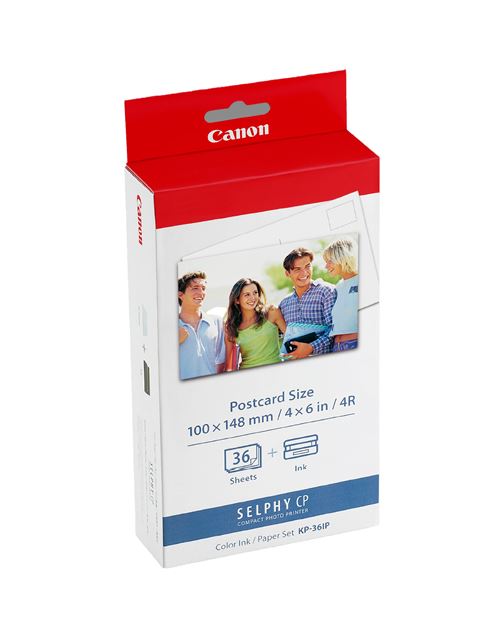 Pack Cartouche d'encre Canon Noir + Papier Canon KP36IP