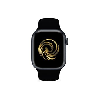 Apple Watch Series 7 GPS boîtier Aluminium Noir 41mm avec Bracelet Noir Reconditionné Grade A