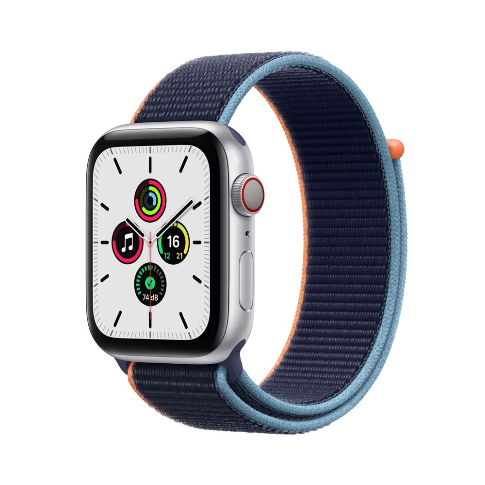 Apple Watch Nike SE GPS + Cellular 44 mm Boîtier aluminium argenté avec  boucle sport Marine profond - Apple Watch - Achat \u0026 prix | fnac