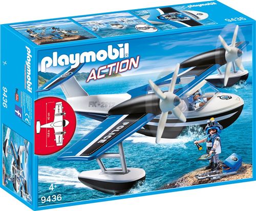 Playmobil Action Les policiers 9436 Hydravion de police