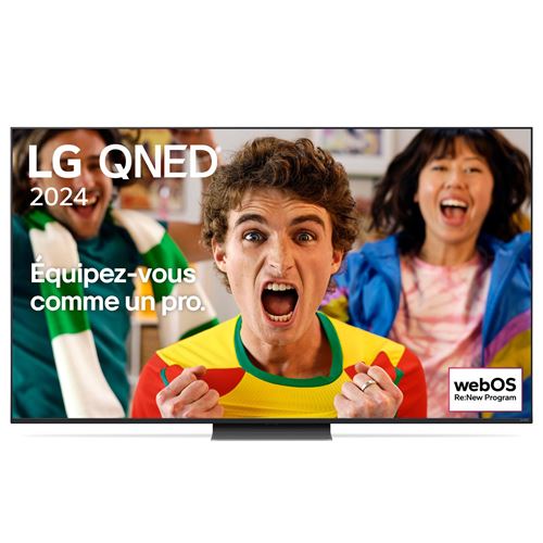TV QNED LG 75QNED87 189 cm 4K UHD Smart TV 2024 Noir et Gris