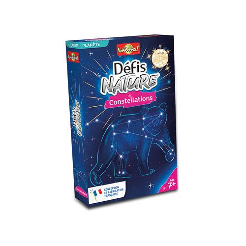 Jeu de Culture Générale Bioviva 280365 – Défis Nature Constellations, 2 à 6 Joueurs, Dès 7 Ans