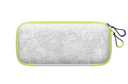 Pochette de transport Nintendo Switch model OLED édition Splatoon 3 et écran de protection