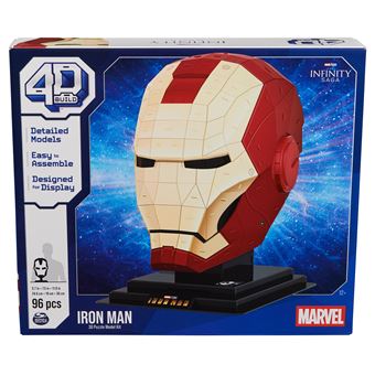 Puzzle 3D 4D Build Casque Iron Man Marvel