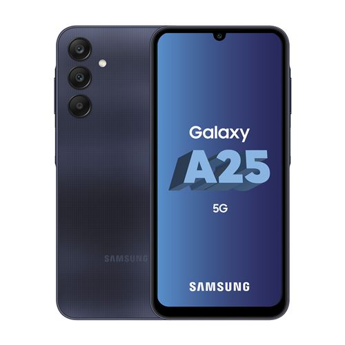 Smartphone Samsung Galaxy A25 6.5 5G Double nano SIM 128 Go Bleu nuit