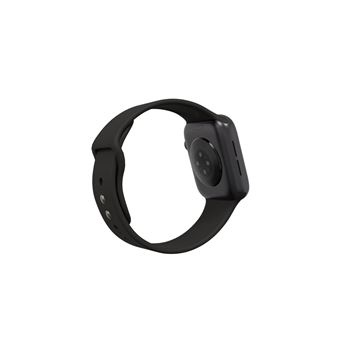 Apple Watch Series 6 GPS, 44mm boîtier aluminium noir avec Bracelet Sport Noir Reconditionné par Renewd