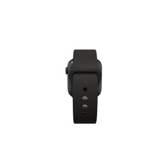 Apple Watch Series 6 GPS, 44mm boîtier aluminium noir avec Bracelet Sport Noir Reconditionné par Renewd