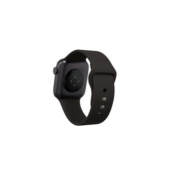 Apple Watch Series 6 GPS, 44mm boîtier aluminium noir avec Bracelet Sport Noir Reconditionné par Renewd