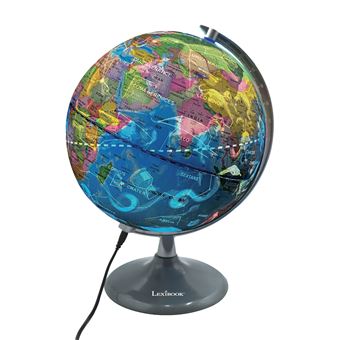 Globe terrestre Globe terrestre 7,8 pouces Globe du monde avec support en  métal blanc Globe terrestre éducatif pour adultes et enfants Décor de globes  de classe (World Globe) (World Globe) : 