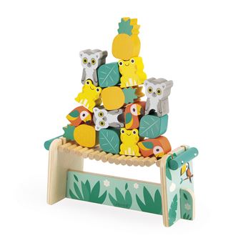 Jouet en bois Janod Tropik Jeu d'équilibre tropical