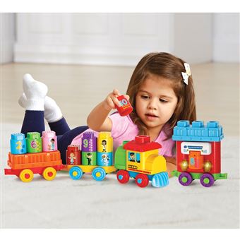 Jeu de construction Vtech Bla Bla Blocks Mon P'Tit Train Interactif