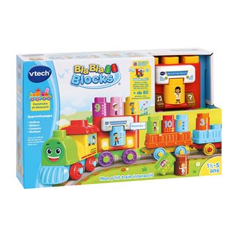 Jeu de construction Vtech Bla Bla Blocks Mon P'Tit Train Interactif