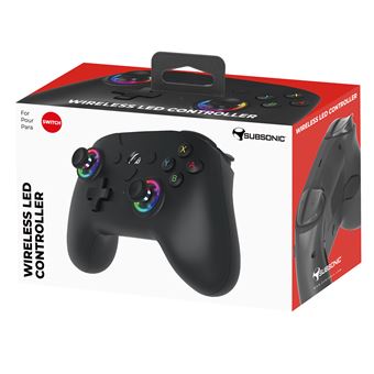 Manette sans fil Subsonic Led Controller Bluetooth pour Nintendo Switch Noir