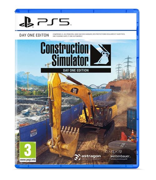 Pochette avant du jeu Construction Simulator Day 1 Edition PS5