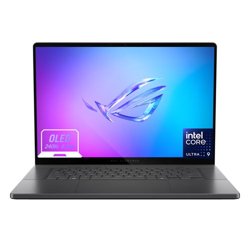 PC Portable Gaming Asus ROG ZEPHYRUS-G16-GU605CR-DR8W 16 OLED 240 Hz Intel® Core™ Ultra 9 32 Go RAM 1 To SSD Nvidia GeForce RTX 5070 Ti Gris éclipse