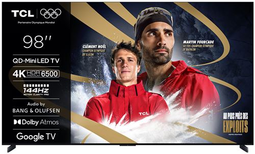 98X11K QD MiniLED GOOGLE TV et systeme sonore Bang&Olufsen 248 cm 4K 2025 - vue 6
