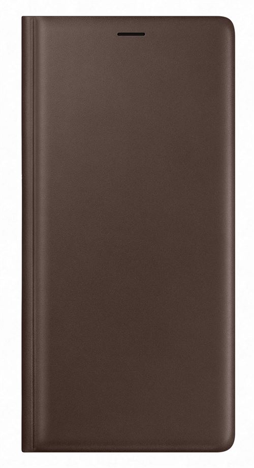 SAMSUNG GALAXY NOTE 9 LEATHER VIEW WALLET BROWN