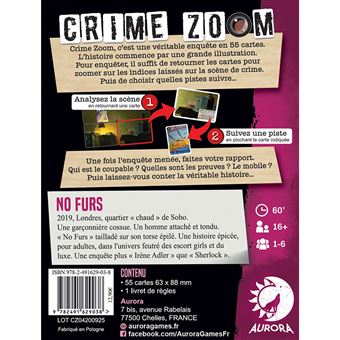 Jeu de stratégie Aurora Crime Zoom No furs