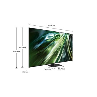 TV Neo QLED Samsung TQ75QN90D 190 cm 4K Smart TV 2024 Noir Titane