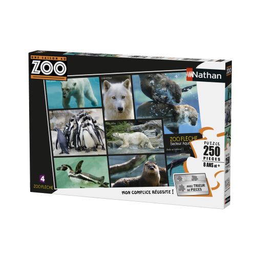 Puzzle 250 pièces Nathan Secteur aquatique Une saison au zoo