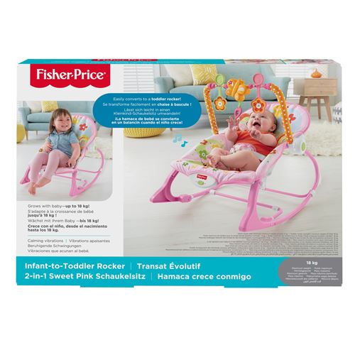 Transat Evolutif Fisher Price Rose Produits Bebes Fnac