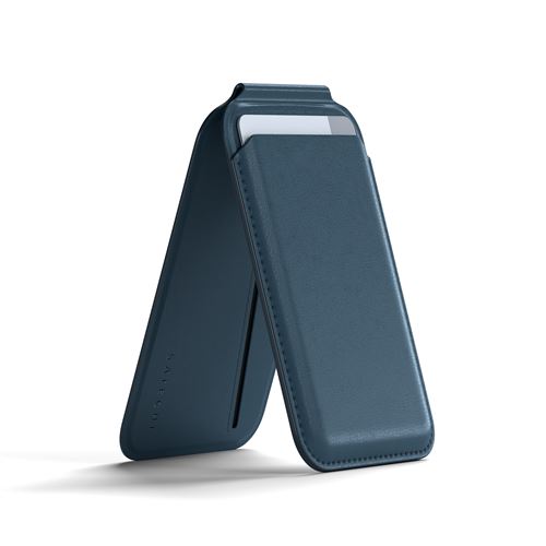 Support téléphone + porte-carte MW Magsafe Satechi Bleu