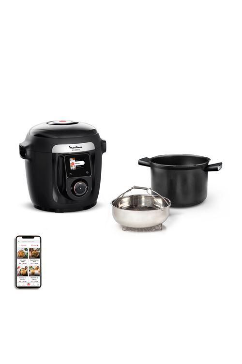 Mijoteur Moulinex Multicuiseur intelligent haute pression Cookeo CE952810 1600 W Noir - Moulinex