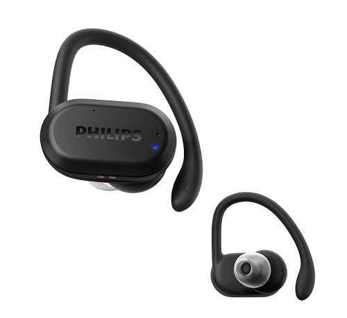 Philips TAA7306BK - Werkelijk draadloze koptelefoon met micro - inwendig - Bluetooth - zwart