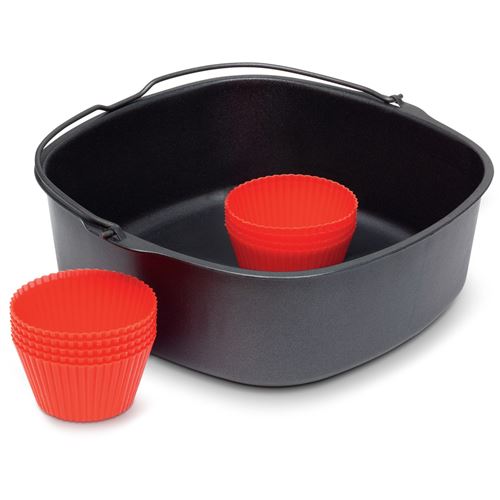 Philips Noir Kit De Pâtisserie Et Moules A Muffins En Silicone Xl Airfryer
