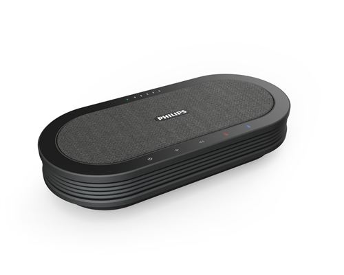Philips SmartMeeting PSE0501 - Microphone de conférence sans fil - certifié Zoom, Certifié pour Microsoft Teams, Certifié Google Meet, certifié GoToMeeting - gris foncé
