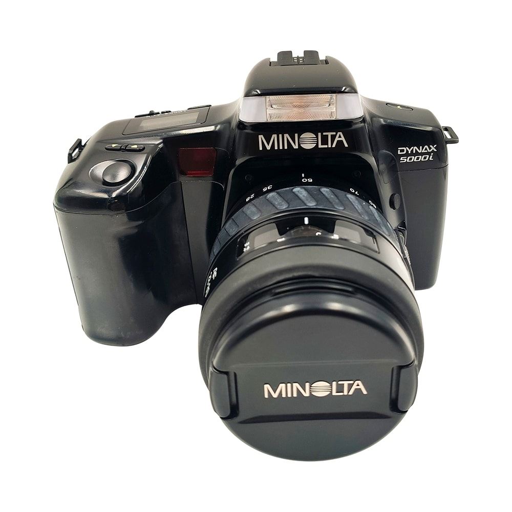 Appareil photo argentique reflex Minolta Dynax 5000i + 2880mm f45.6 AF Zoom Noir