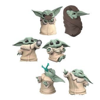 Pack de 2 figurines Star Wars The Mandalorian Baby Bounties The Child buvant bébé Yoda 5,5 cm