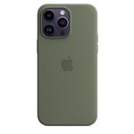 Apple - Coque de protection pour téléphone portable - compatibilité avec MagSafe - silicone - olive - pour iPhone 14 Pro Max